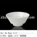 4" 4.5" twice fired super white light body Haide bowl for hotels